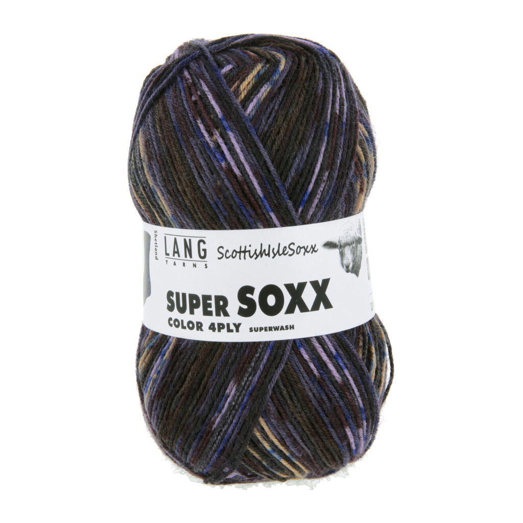 SUPER SOXX COLOR 4-FACH - 901 - DUNKELOLIVE/SCHWARZ 1154 SHETLAND 901.0572
