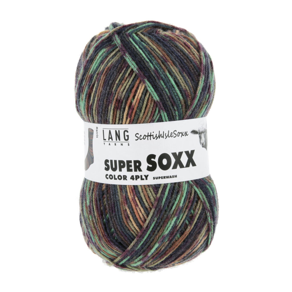 SUPER SOXX COLOR 4-FACH - 901 - MANDARINE/MINT/BRAUN 1154 HARRIS 901.0574
