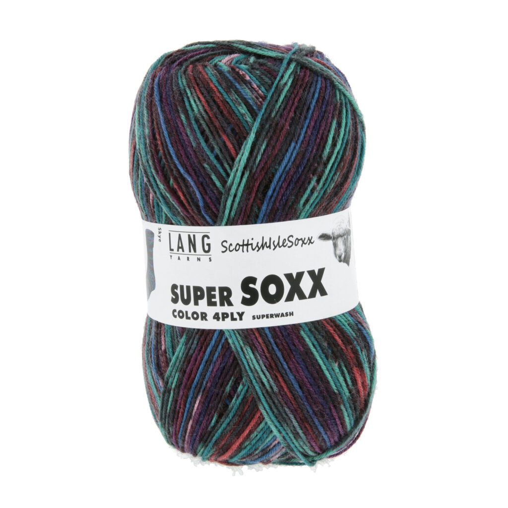 SUPER SOXX COLOR 4-FACH - 901 - TÜRKIS/BLAU/ORANGE 1154 SKYE 901.0575
