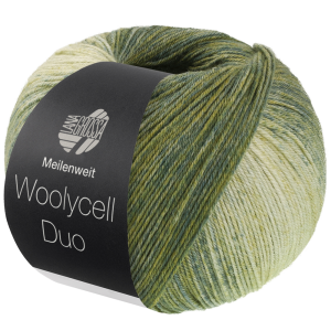 MEILENWEIT 100 WOOLYCELL DUO - 1425 - OLIV-/GRAUGRÜN/GRAUBEIGE YA-14256008