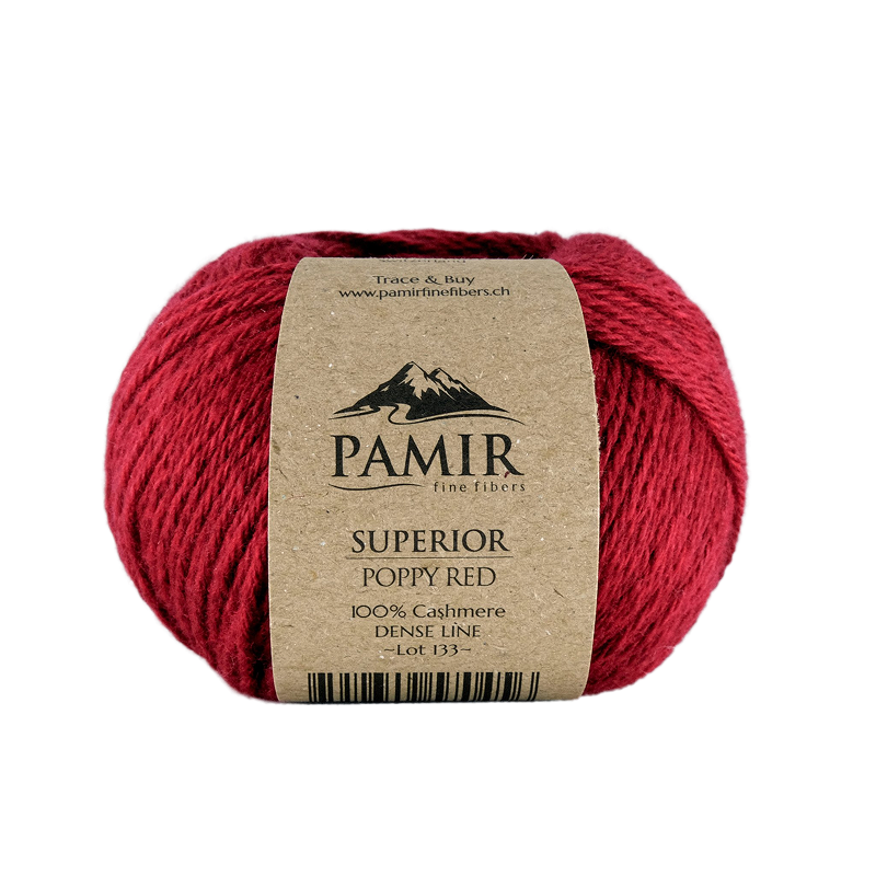 Pamir Fine Fibres SUPERIOR Cashmere POPPY RED 003.190