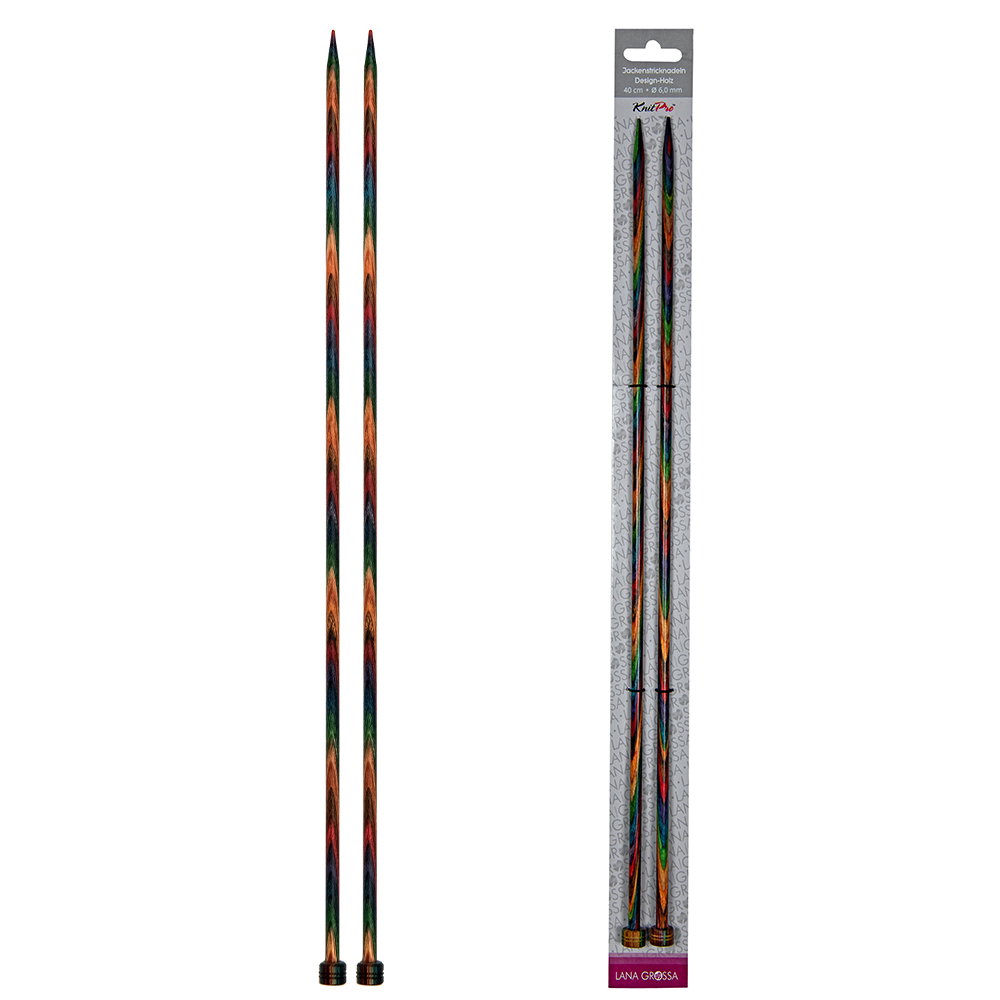 LANA GROSSA Jackenstricknadel Design-Holz
