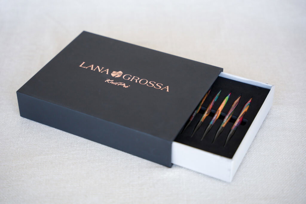 LANA GROSSA Rundstricknadel-Set Design-Holz