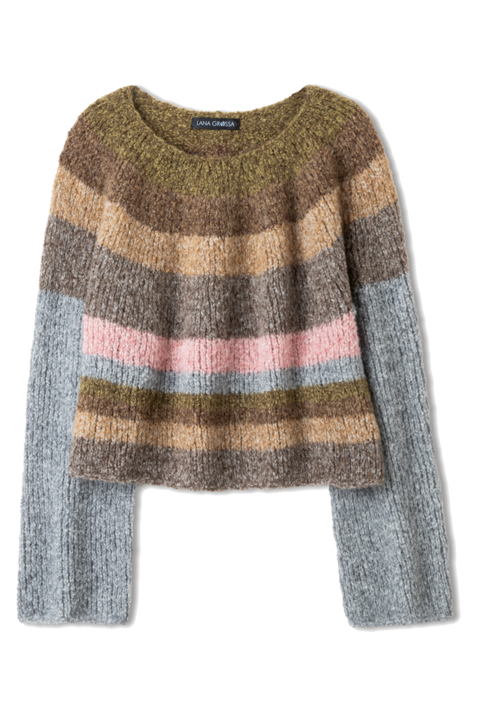 LANA GROSSA Top-down-pullover - Modell 31 Filati Journal 72