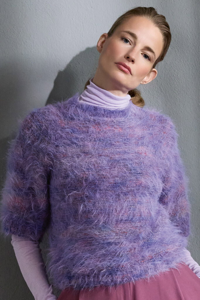 LANA GROSSA Top-down-pullover - Modell 48 Filati Journal 72